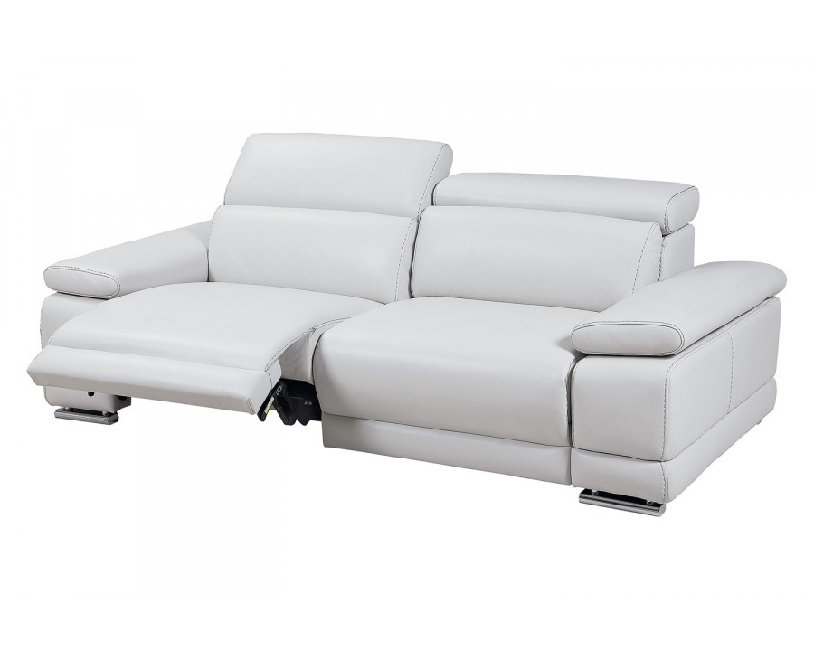 Bellini Grace Power Motion Loveseat - White