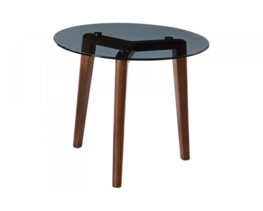 Bellini - Jade End Table in Smoked Glass