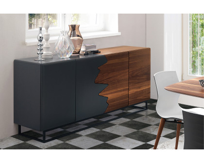 Bellini Kali Sideboard - Walnut/Anthracite