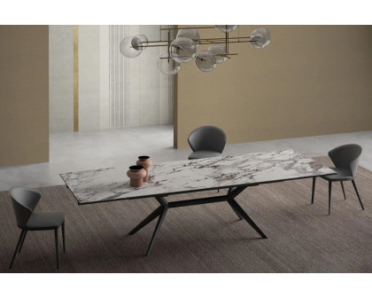 Bellini Lago Extendable Dining Table - Black