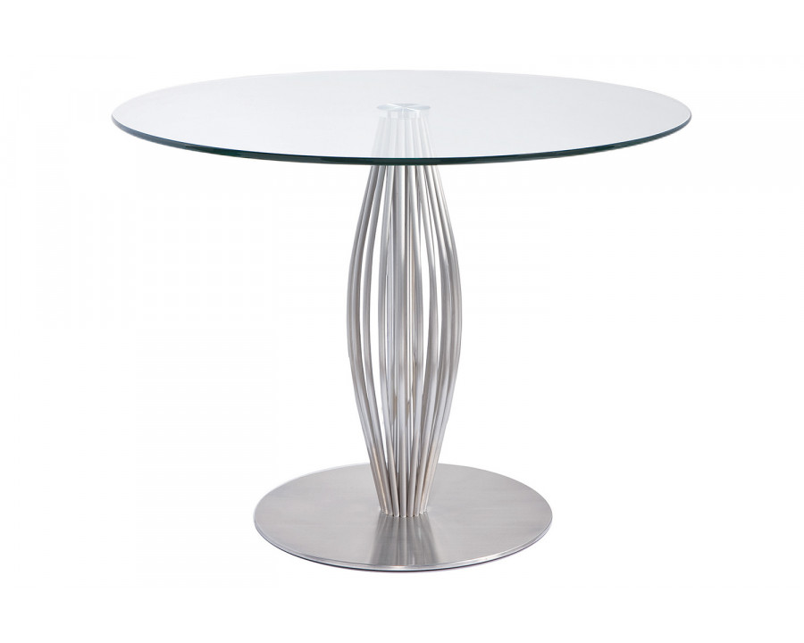 Bellini Linda Dining Table - Silver, 38"