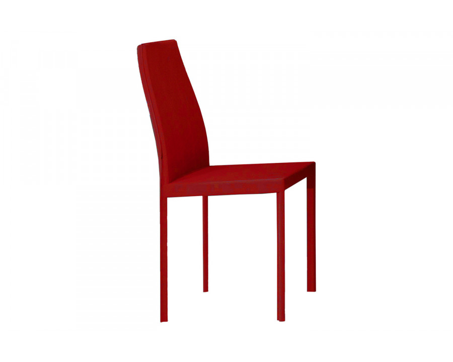 Bellini Luca Dining Chair Set of 2 - Red