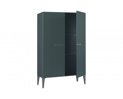 Bellini - Luce Highboard in Dark Green/Gray