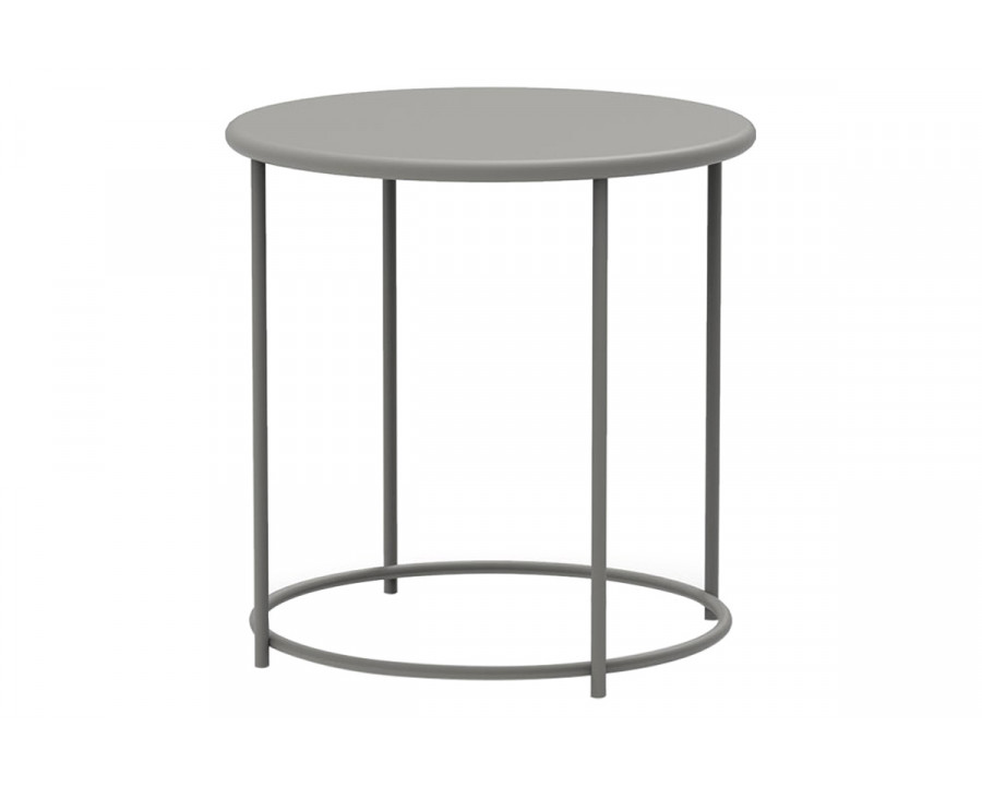 Bellini Lucy Round 17" Coffee Table - Mud Gray