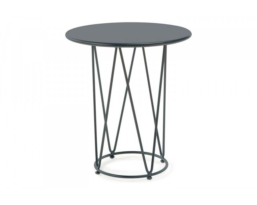 Bellini Lucy Round Dining Table - Gray, 25,5"