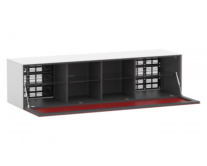 Bellini Magic TV Stand - Red/White