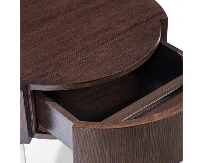 Bellini - Mint End Table in Brown Oak