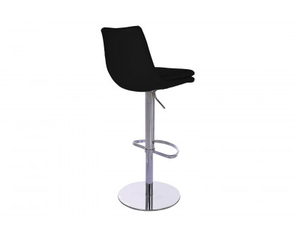 Bellini Monte Carlo Swivel Hydraulic Barstool - Black