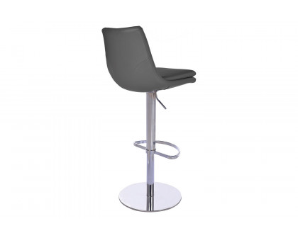 Bellini Monte Carlo Swivel Hydraulic Barstool - Dark Gray