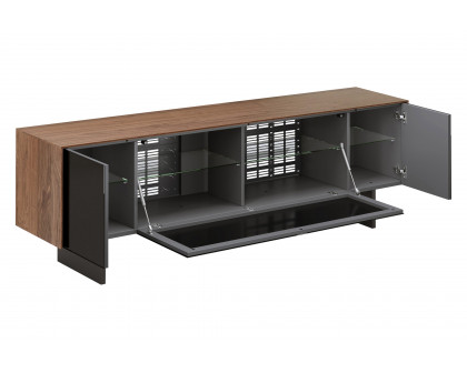 Bellini Monza TV Stand - Walnut/Black