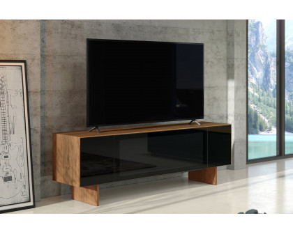 Bellini Monza TV Stand - Walnut/Black