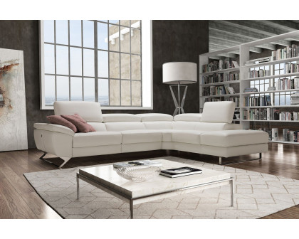 Bellini™ Natalia Sectional - White, Left Hand Facing