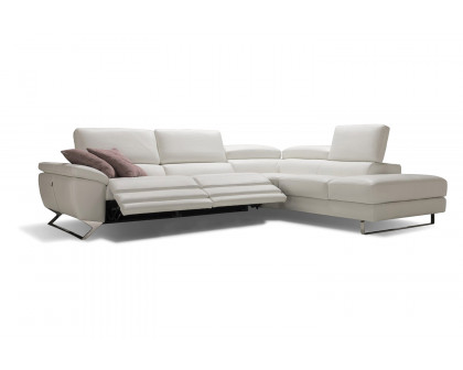 Bellini™ Natalia Sectional - White, Left Hand Facing