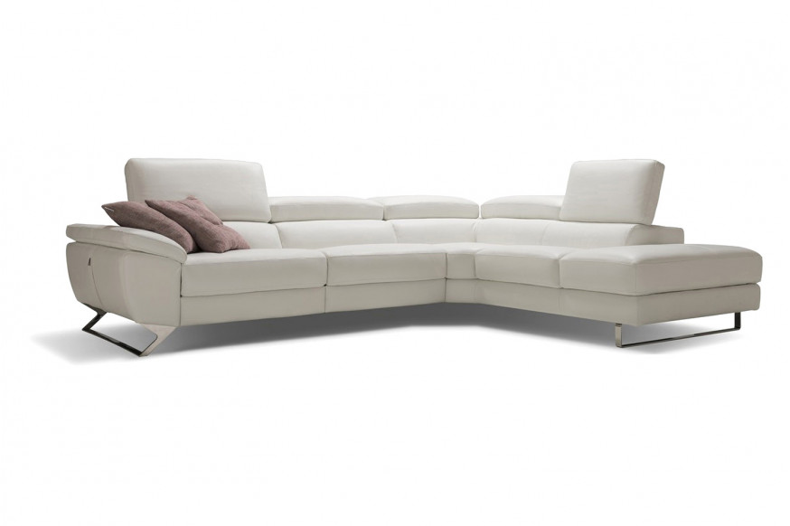 Bellini™ Natalia Sectional - White, Right Hand Facing