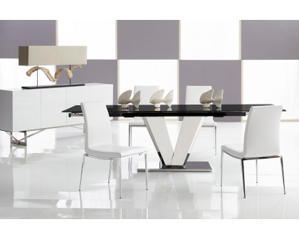 Bellini - Otello Dining Table Base Only in Silver