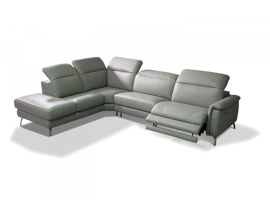 Bellini Oxford Sectional - Gray, Left Hand Facing