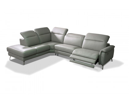 Bellini Oxford Sectional - Gray, Left Hand Facing