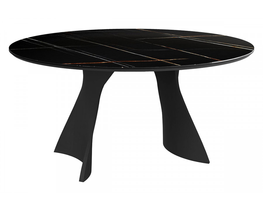 Bellini Palermo Round Dining Table - Sahara Noir