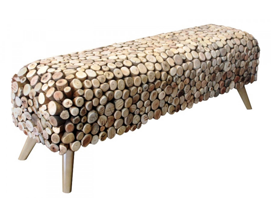 Bellini - Pebble Bench in Driftwood