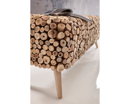 Bellini - Pebble Bench in Driftwood