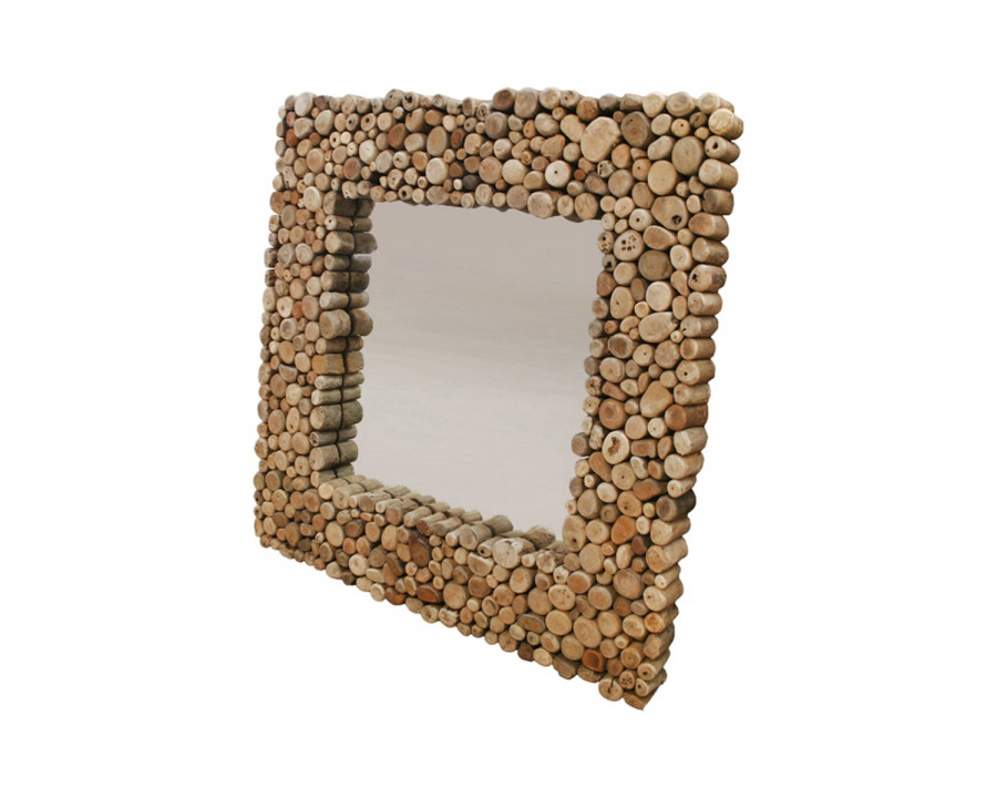 Bellini - Pebble Driftwood Mirror in Driftwood