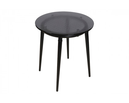 Bellini - Perry End Table with 12mm Art Tempered Glass