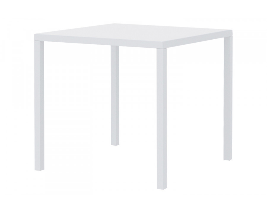 Bellini Quatris Self Adjustable Square Dining Table - White