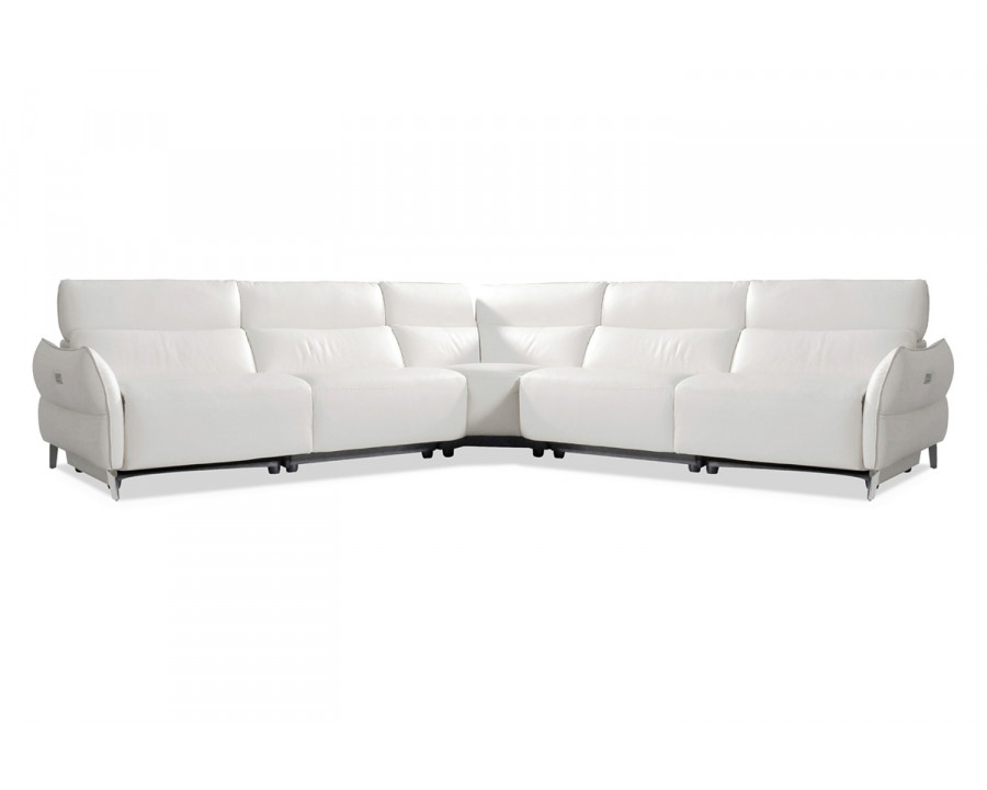 Bellini - Rimini 5Pc Sectional with 2 Motions in White