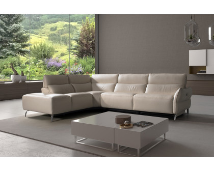 Bellini Rimini Sectional - Beige, Left Hand Facing