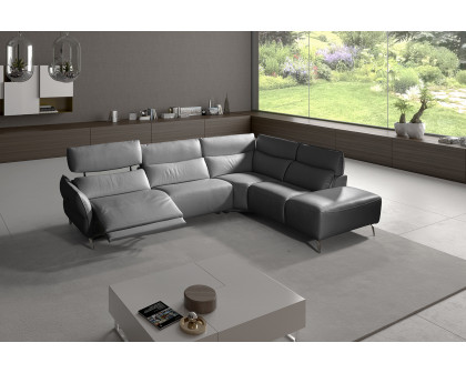 Bellini Rimini Sectional - Dark Gray, Right Hand Facing