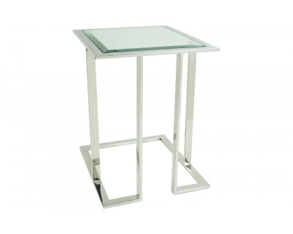 Bellini - Rina End Table in Silver