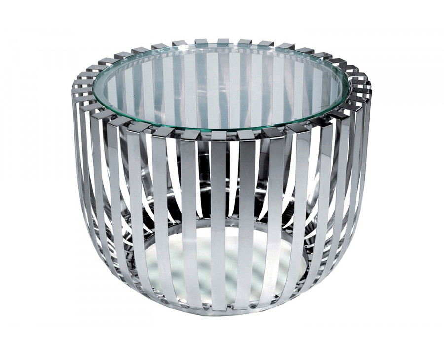 Bellini - Rosa End Table in Silver