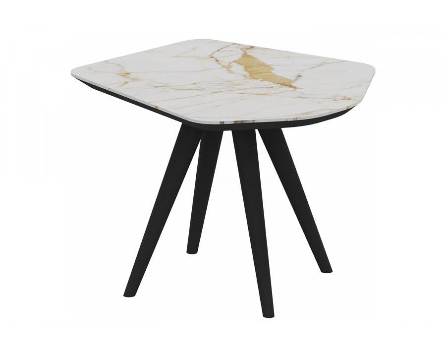 Bellini Sesto End Table - Golden White, Small