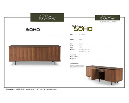 Bellini - Soho Sideboard in Walnut