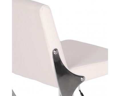 Bellini Sonic Swivel Hydraulic Barstool - White