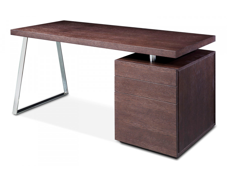 Bellini Tesla-2 Desk - Brown Oak