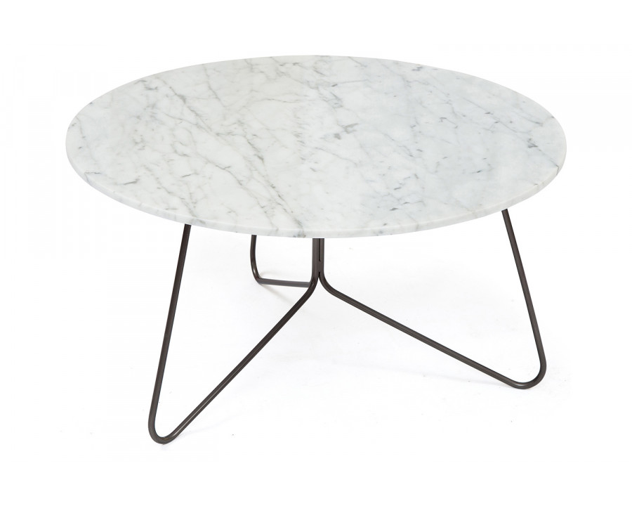 Bellini Tracy Coffee Table - White, 30"