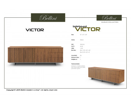 Bellini - Victor Sideboard in Walnut