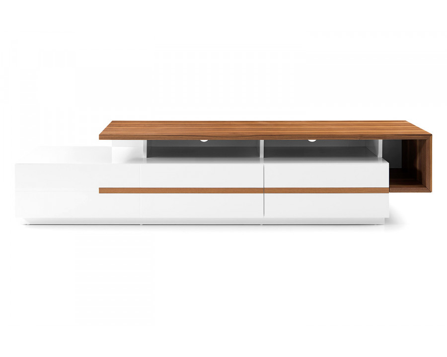 Bellini - Walter TV Stand in White/Walnut