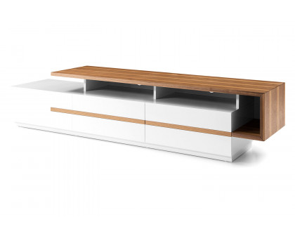 Bellini - Walter TV Stand in White/Walnut