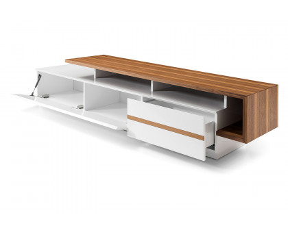 Bellini - Walter TV Stand in White/Walnut