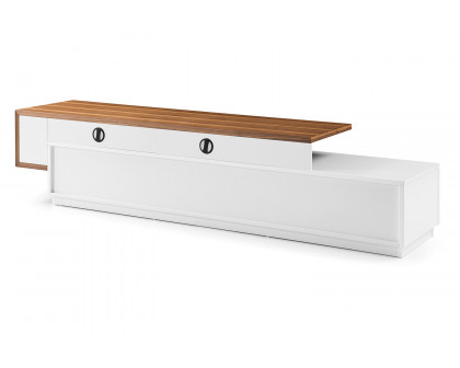 Bellini - Walter TV Stand in White/Walnut