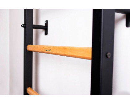 BenchK 200B Gymnastic Wall Bar - Black/Wood