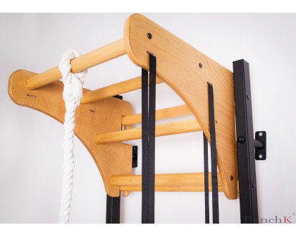 BenchK - PB Adjustable Wooden Pull-Up Bar for Wall Bars