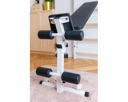 BenchK B1W Rotatable Workout Bench - White