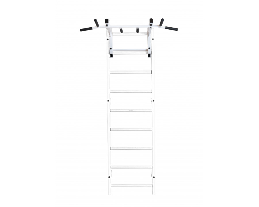 BenchK PB3W Convertible Steel 6-grip Pull-Up Bar - White