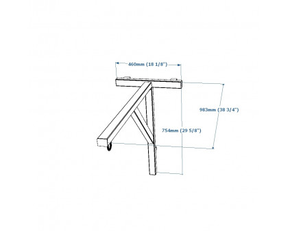 BenchK BBHW Holder for Punching Bag - White