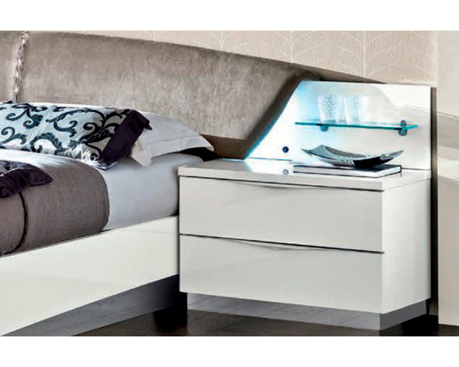 Camelgroup - Onda 2 Drawer Mini Night Table in White