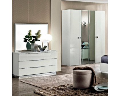 Camelgroup Onda 4-Door Wardrobe - White