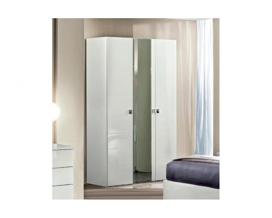 Camelgroup Onda 3-Doors Wardrobe with Mirrors - White